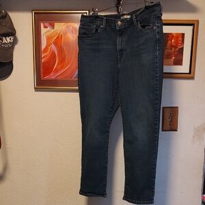 Levi's Women's Straight Leg Jeans - Dark Blue Wash